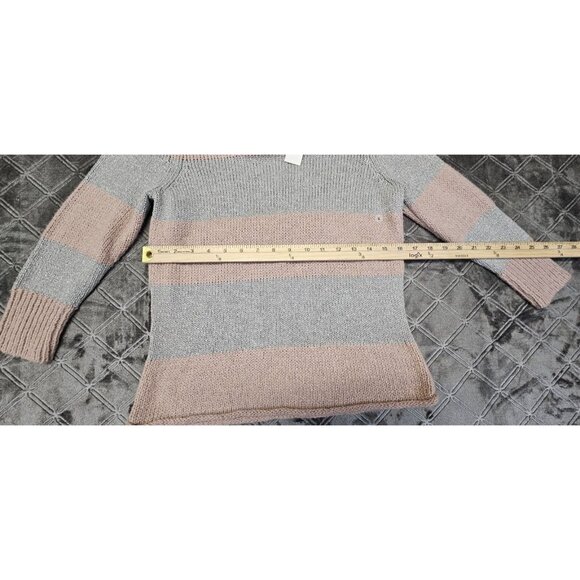 New York & Company Knit Sweater - Dusty Rose & Metallic Color - Size Small - NWT - Picture 4 of 8